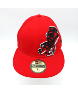 Unique Cincinnati Reds Mr. Redlegs Fitted Size 7 1/4 Hat Wool New Era 59... - £30.37 GBP