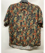 Vtg Timberland Shirt Oversized Size XL Weather Gear Stylized Abstract Ho... - $522.63 MXN
