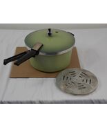 VTG Presto Pressure Cooker Model A609A 6 Quart avocado green EUC rack &amp; ... - $49.99