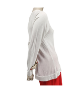 Balance Collection Long Sleeve Yoga Top Women&#39;s Size Medium White Crew Neck - £8.63 GBP