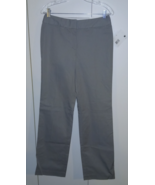 LIZ CLAIBORNE &quot;AUDRA&quot; GRAY STRAIGHT LEG PANTS-4-NWT-$$69 TAG-NICE - €24,04 EUR