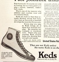 1923 Keds Sneakers Sport Model Advertisement Footwear Ephemera 6 x 4.75&quot; - $28.01 CAD