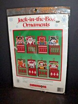 Dimensions PlasticPoint Jack In The Box 8 Ornaments 1½&quot; x 2¾&quot;  #9078 New... - £14.21 GBP