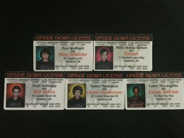 5 Stranger Things Eleven Mike Dustin Lucas Will Upside Down Novlety ID Cards - £35.20 GBP