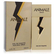 Animale Gold Cologne By Animale Eau De Toilette Spray 3.4 Oz Eau De Toil... - £60.39 GBP