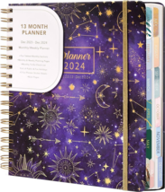 2023-2024 13 month planner weekly monthly with stickers constellations p... - $5.00