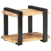Bedside Cabinet 19.7&quot;x15.7&quot;x15.7&quot; Rough Mango Wood - $2,579.32 MXN