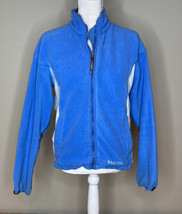 Marmot Women’s Full zip Fleece jacket Size M Blue L9 - £12.25 GBP