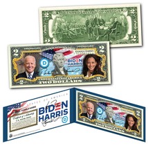 Joe Biden &amp; Kamala Harris Democrat 2020 President and VP Genuine US $2 Bill - £11.13 GBP