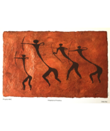 Art Brochure 5 Framable Prints of Primitive Brazil Cave Art Repros by Jo... - £22.74 GBP