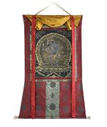 CITIPATI/HAPPY COUPLE ORIGINAL TIBETAN THANGKA PAINTING WITH HIGH SILK B... - $6,513.73 MXN