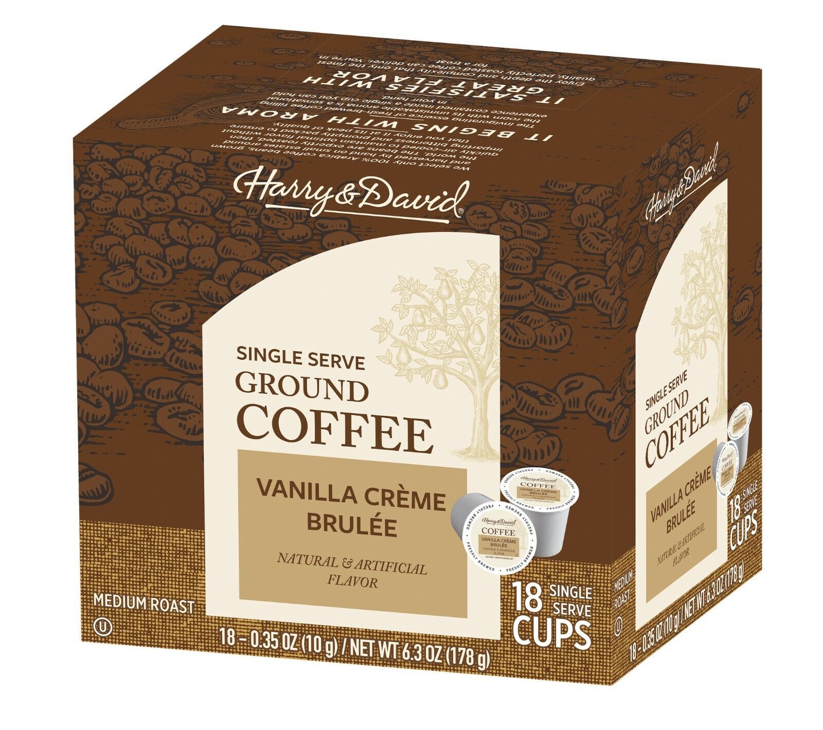 Harry &amp; David Coffee, Vanilla Creme Brulee, 18 count box - $14.99
