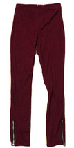 Women’s Small Burgundy Raspberry Zip Ankle High Waisted Skinny Pants - $12.77