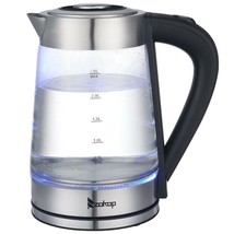 Tabletop 1500W 2.5L Electric Glass Hot Water Kettle Tea Pot Coffee Kettles - £42.11 GBP