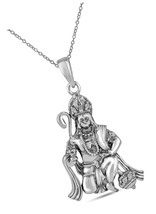 Imagine Mart Shri Hanuman JI Pendant Locket In Chain For Men - £42.12 GBP