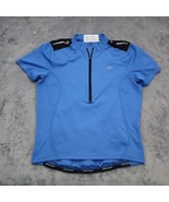 Pearl Izumi Shirt Womens M Blue Cycling Jerseys Chest Zip Quick Dry Acti... - £20.25 GBP