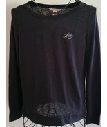 Victoria&#39;s Secret Brand ~ Women&#39;s Small ~ Black w/Silver Metallic &quot;Love&quot;... - $427.20 MXN
