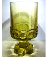 TIFFIN FRANCISCAN MADEIRA Green Olive ICED TEA GOBLET Footed Glass VTG 5... - $18.76