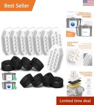 Official Cat Water Fountain Replacement &amp; Pre-Filter Sponges for 3.2L/10... - $23.27