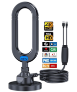 Indoor Outdoor HDTV Antenna 4K Digital 380 Miles Long Range Signal Booster - $22.19