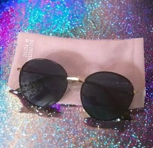 SUMMER &amp; ROSE Harper Sunglasses - Aviator w/ Black Rims New With Tags MS... - $44.55