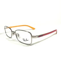 Ray-Ban RB1037 4022 Kids Eyeglasses Frames Red Orange Silver Rectangle 45-16-125 - £21.88 GBP