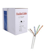 1000FT CAT5E WIRE BULK ETHERNET NETWORK LAN CABLE RJ45 WHITE W/ FREE GIFT - $116.21 CAD