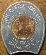 1952-D Schenectady, New York NY Time Center Jewelers Good Luck Encased Cent - $18.65