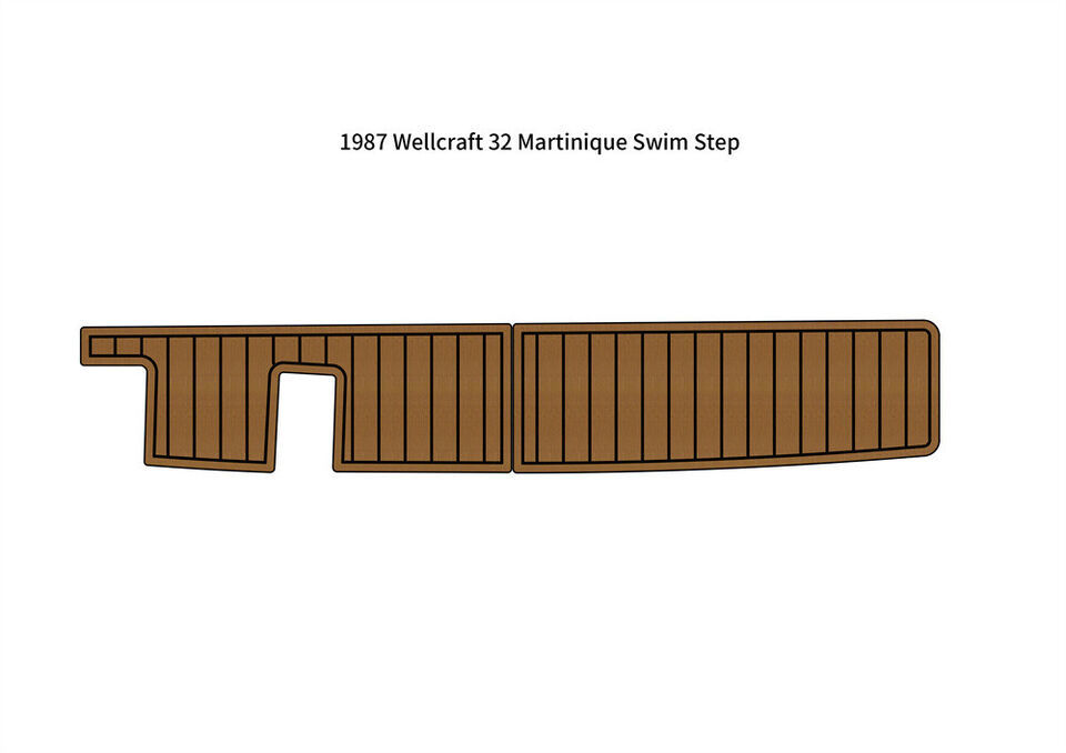 1987 Wellcraft 32 Martinique Swim Platform Pad Boat EVA Foam Teak Deck F... - $228.69