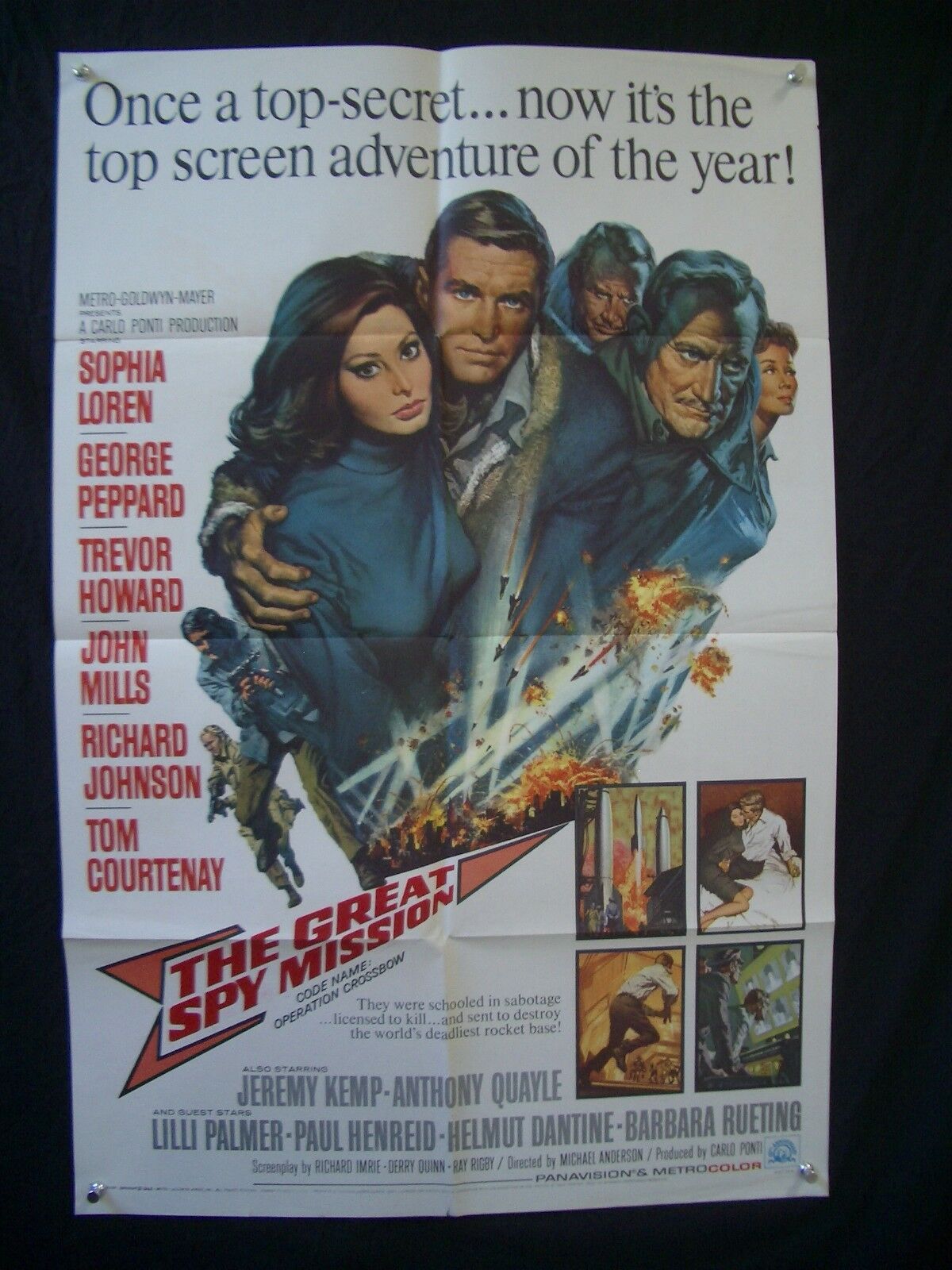 Primary image for GREAT SPY MISSION-FILM POSTER-1965-SOPHIA LOREN-PEPPARD FN