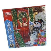 Christmas / Winter Delivering Gifts Jigsaw Puzzle Sprinbok 1000 pcs Fami... - $14.95