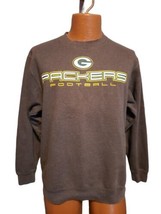 NFL Team Apparel Green Bay Packers Crew Neck Sweatshirt Size Small Unisex Gray - $14.99