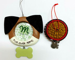 Dog Lover Christmas Ornaments Set of 2 New - $11.32