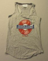 NEW Drastic Plastic Underground Record Store Omaha NE Gray Tank Top Wome... - $8.75