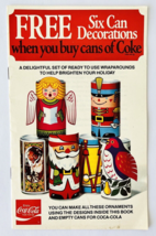 Coke Holiday Fun Vintage 1977 Craft Booklet Wrap Around Ornaments Coca-Cola Cans - £6.16 GBP