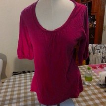 Faded Glory Pink Top, Large T-Shirt, Everyday Comfort Shirt, Women&#39;s Cas... - $4.95