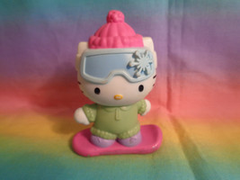 McDonald&#39;s Hello Kitty Snow Boarding Happy Meal Toy - as is - scraped - £1.45 GBP