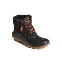 Sperry Women&#39;s Syren Gulf Sherpa Duck Boots LV5 Black STS88308 Size 6.5M - £21.67 GBP