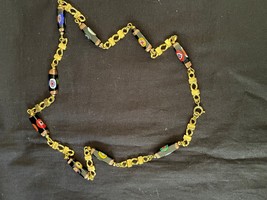 Vintage / Antique Murano Moretti Millefiori Glass Bead 24 ” Necklace - £188.79 GBP