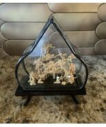 Vintage Intricate Fujian China Chinese Asian Cork Diorama Art Micro Carving - $82.40