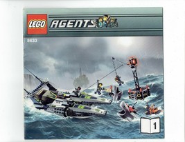 LEGO Agents 8633 #1 instruction Booklet Manual ONLY - $4.83