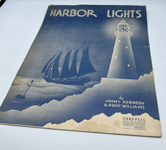 Music Sheet Vintage Harbor Lights Jimmy Kennedy &amp; Hugh Williams Chapell 1937 - £3.09 GBP