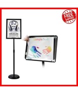 Adjustable Heavy Duty Pedestal Sign Holder 8.5x11 - Outdoor &amp; Indoor Dis... - $1,101.15 MXN