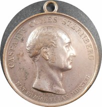 ca1800 Old Medal Czechoslovakia German Caspar Kaspar Von Sternberg Botany Flower - £231.65 GBP