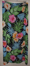 New Womens Emma James Lined Black W/ Hawaiian Floral Print Skirt Size 8 - £19.97 GBP