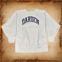 University Men Darden Sweater Sweatshirt Vintage Champion Reverse Weave Size XL - £49.33 GBP