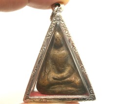 Thai Ancient Antique Buddha Amulet Pendant Nang Phaya Real Lucky Love Win Gamble - £243.32 GBP