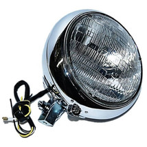 7&quot; Motorcycle Halogen Headlight Housing Headlamp Bulb Bucket Assembly For Harley - £75.09 GBP
