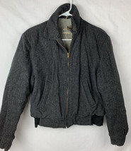 Vintage Fieldmaster Wool Jacket Sears Work Coat Lined Talon Zip USA 60s 70s - £63.19 GBP