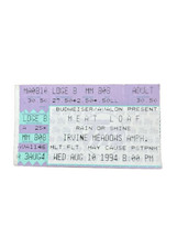 MEATLOAF Concert Ticket Stub August 10, 1994 Irvine Meadows Amphitheater - $20.00